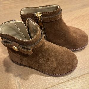 Janie and Jack suede brown boots